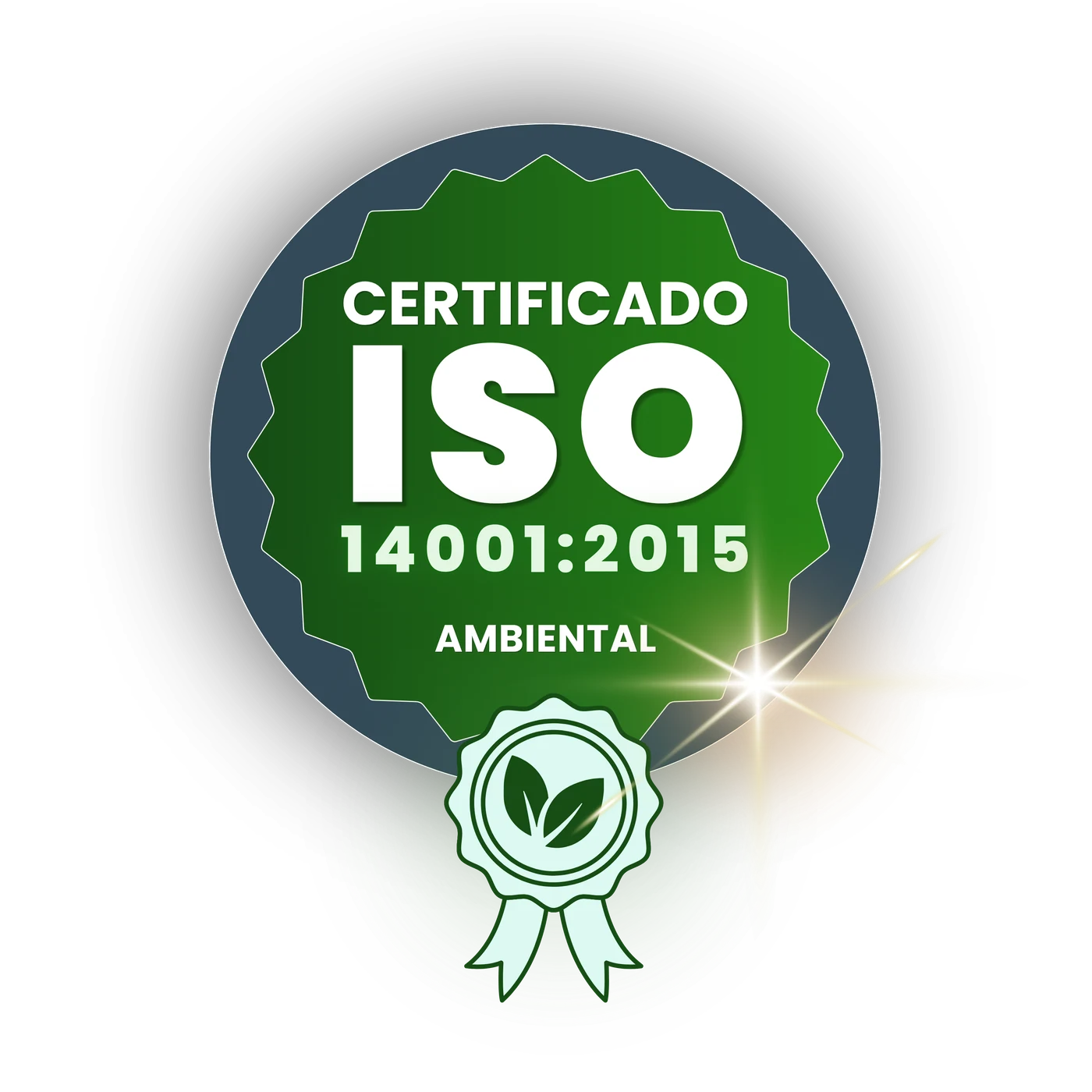 Selo Fortex da certificação ISO 14001:2015 para gestão ambiental