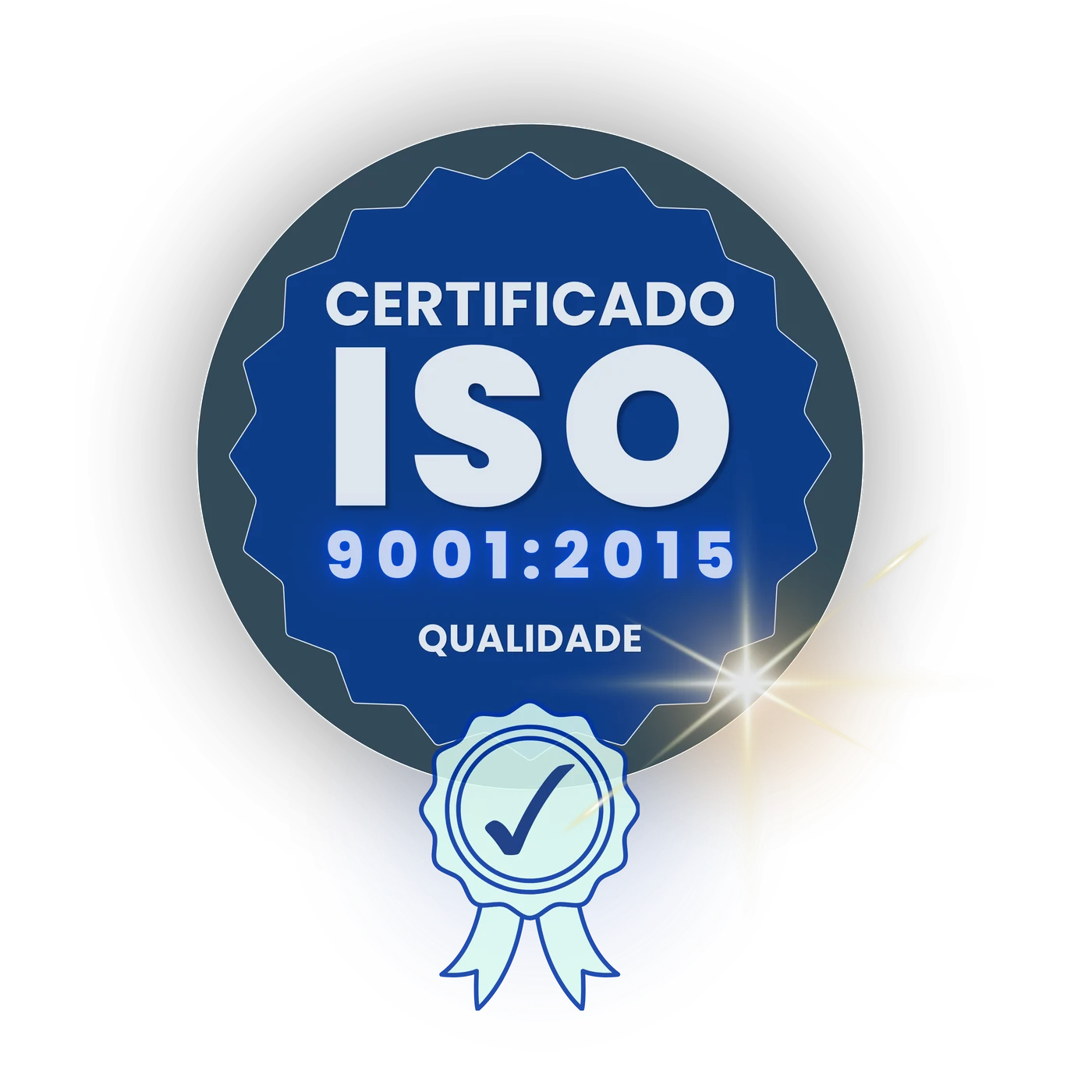 Selo Fortex da certificação ISO 9001:2015 para gestão da qualidade